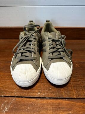 Men’s Army Green Adidas StreetCheck GZ2197 Lace Up Cloud foam Sneaker Shoes Sz 9